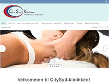 Tablet Screenshot of citysydklinikken.no